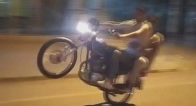 motosiklet sürücüsü kaza yaptı