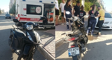 Otomobil motosikletle çarpıştı! 1 yaralı