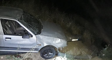 Otomobil Şarampole Devrildi  4 Yaralı