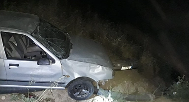 Otomobil Şarampole Devrildi  4 Yaralı