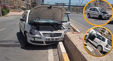 Şanlıurfa'da maddi hasarlı  trafik kazası