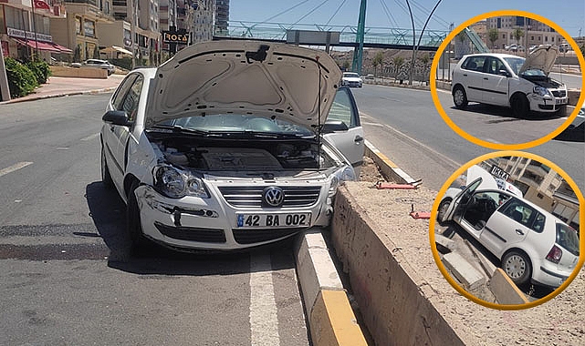 Şanlıurfa'da maddi hasarlı  trafik kazası