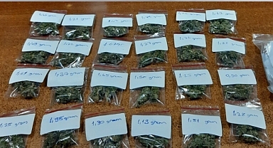 Şüpheli şahsın üzerinden uyuşturucu çıktı