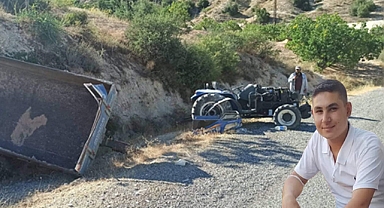 Traktör sürücüsü kurtarılamadı
