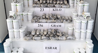 Zayıflama kürü içinde esrar ele geçirildi!