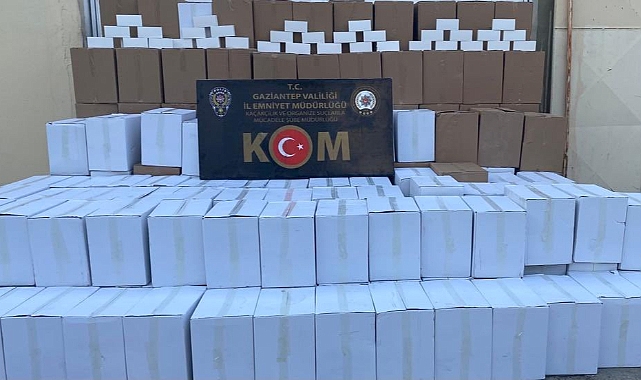 3 milyon 680 bin adet boş makaron ele geçirildi