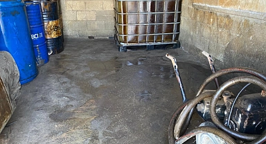 600 litre kaçak akaryakıt ele geçirildi