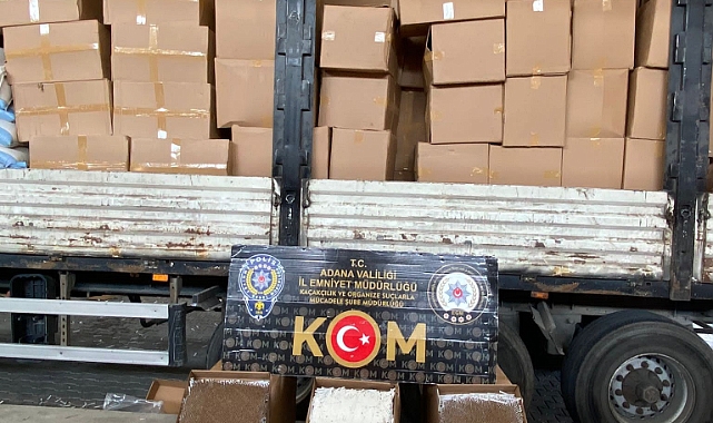 8 milyon 560 bin adet kaçak makaron ve doldurulmuş sigara ele geçirdi