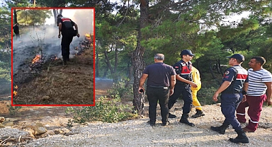 Çıkan yangında bakın askerler ne yaptı?