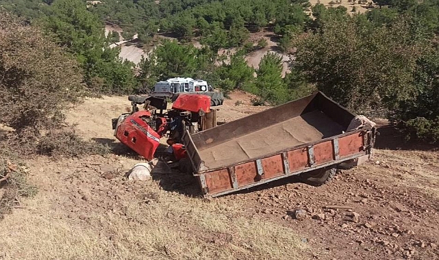 Freni tutmayan traktör takla attı! 1 ölü, 8 yaralı