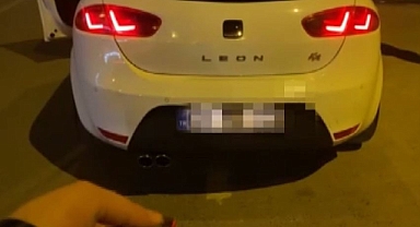 Gaziantep’te drift yapan araca ceza