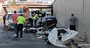 Gaziantep'te feci kaza
