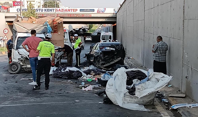Gaziantep'te feci kaza