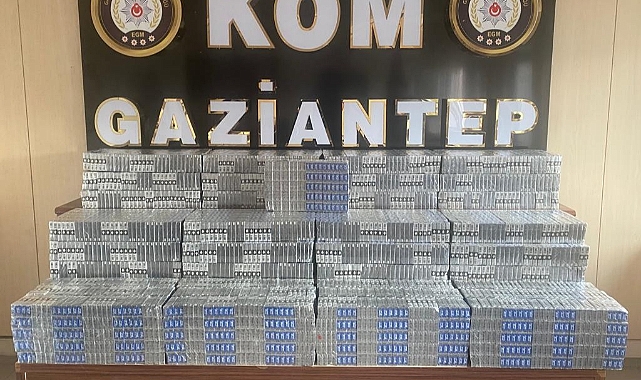 Gaziantep’te kaçak sigara operasyonu 2 gözaltı