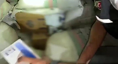 Gübre çuvallarının arasında kaçak sigara ele geçirildi