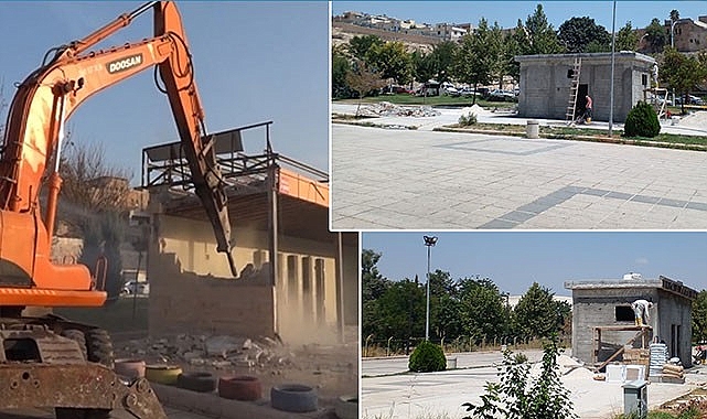 Hamarat Eller Çarşısı'nda yine inşaat sesleri yükseldi