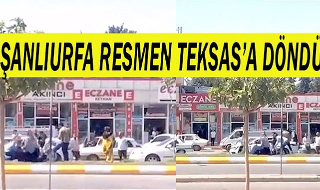 Hastane önünde meydan muharebesini aratmayan görüntüler!