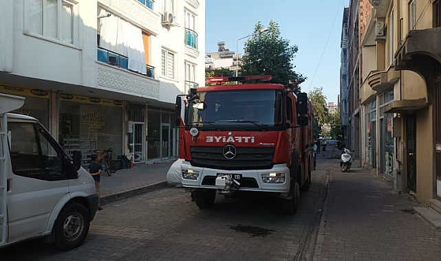 Odunluk'ta çıkan yangın panik yarattı
