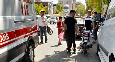 Otomobil ile motosiklet çarpıştı 1 kişi yaralandı