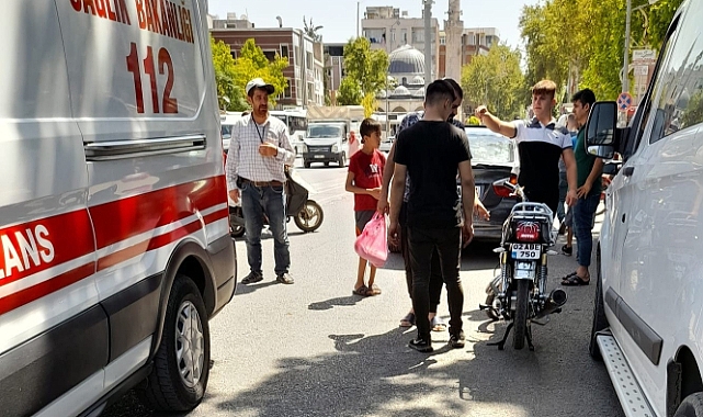 Otomobil ile motosiklet çarpıştı 1 kişi yaralandı