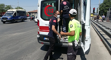 Otomobil ile motosiklet çarpıştı: 1 yaralı