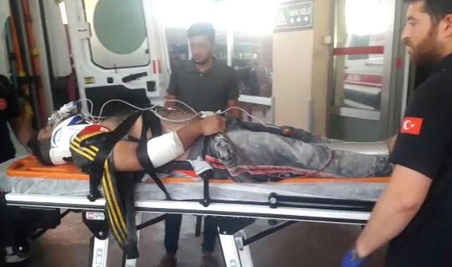 Suruç'ta inşaattan düşen işçi yaralandı!