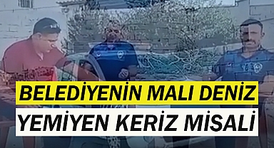 Zabıta ekibi özel aracı gibi misafirliğe mi gitti?