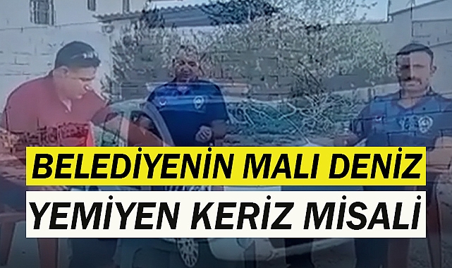 Zabıta ekibi özel aracı gibi misafirliğe mi gitti?