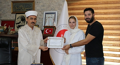 Ukraynalı gelin Mardin'e gelip müslüman oldu