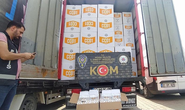 13 milyon kaçak makaron ve sigara ele geçirildi