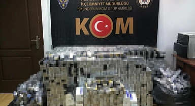 16 bin paket gümrük kaçağı sigara ele geçirildi