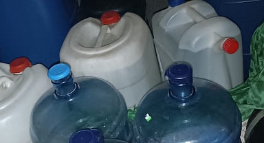 200 litre kaçak içki ele geçirildi!