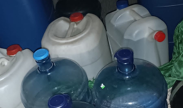 200 litre kaçak içki ele geçirildi!