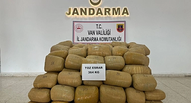 364 kilo toz esrar ele geçirildi!