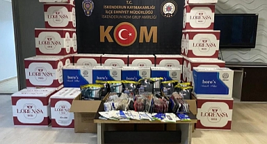 440 bin adet makaron ele geçirildi