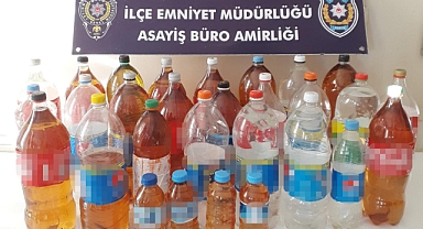 47 kilo sahte içki ele geçirildi