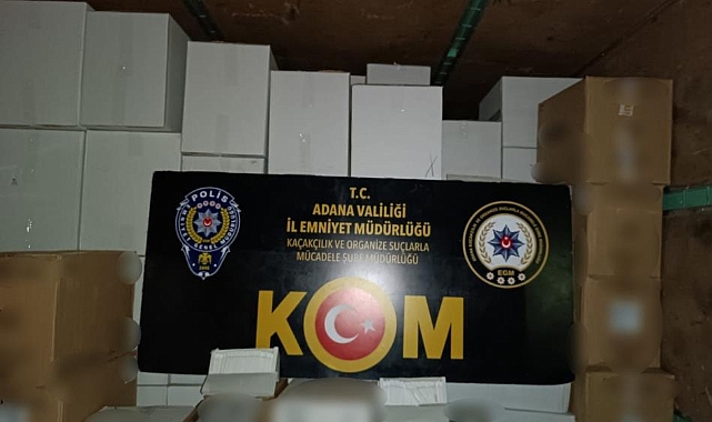 Adana'da makaron ele geçirildi