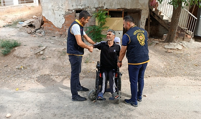 Engellinin çalınan akülü aracı polis ekiplerince bulundu