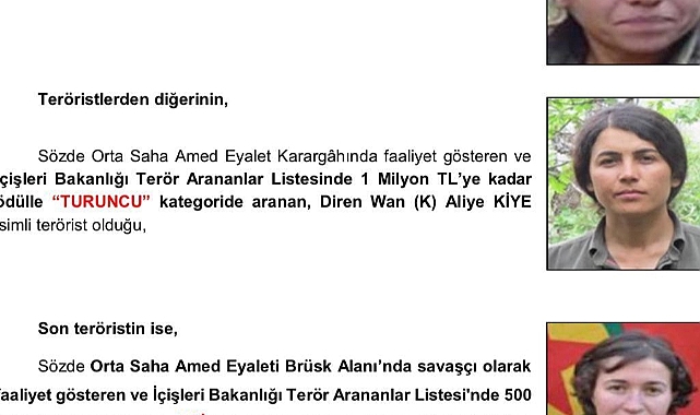 Eren Abluka’da etkisiz hale getirilen 3 teröristin kimlikleri belli oldu