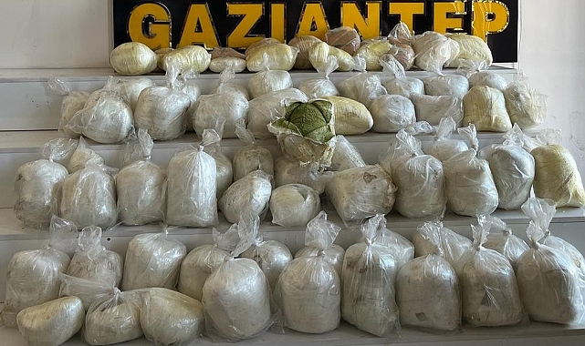 Gaziantep'te 128 kilo 900 gram esrar ele geçirildi
