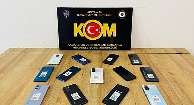 Kaçak cep telefonları ele geçirildi