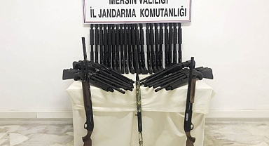 Mersin’de 36 adet silah ele geçirildi