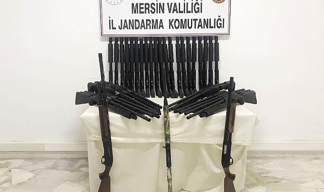 Mersin’de 36 adet silah ele geçirildi