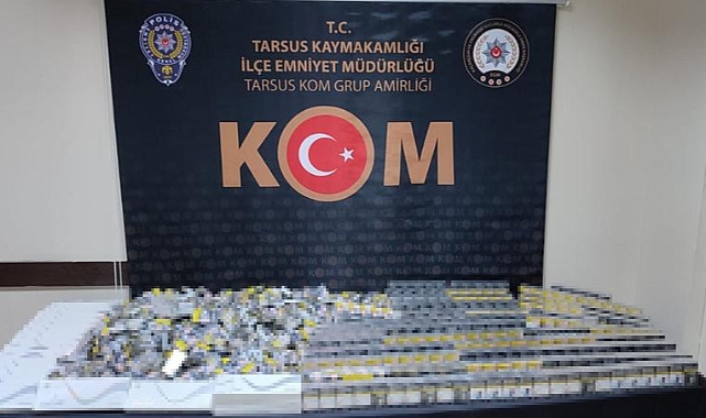 Mersin'de bin 240 paket kaçak sigara ele geçirildi