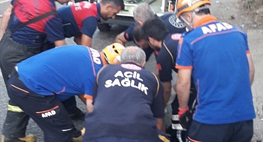 Motosiklet ile otomobil çarpıştı: 7 yaralı