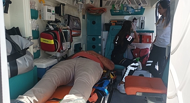 Motosiklet kaza yaptı: 1 yaralı