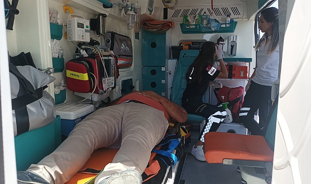 Motosiklet kaza yaptı: 1 yaralı