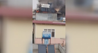 Odunlukta çıkan yangın korkuttu