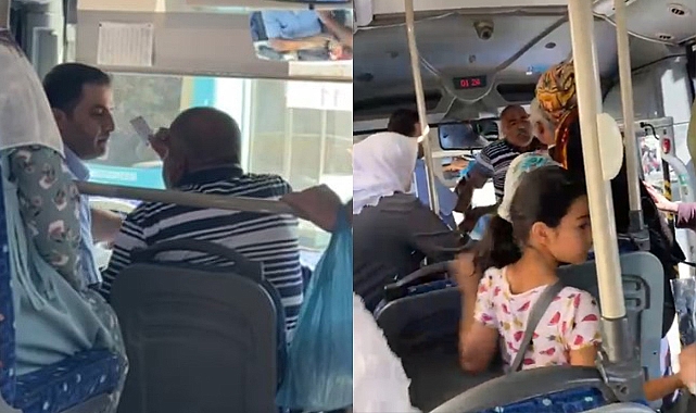 Şanlıurfa halk otobüsünde ücretsiz kart kavgası