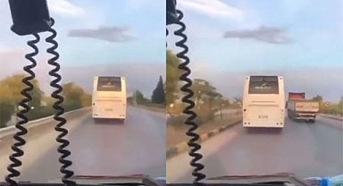 Sireni çalan ambulansa yol vermedi